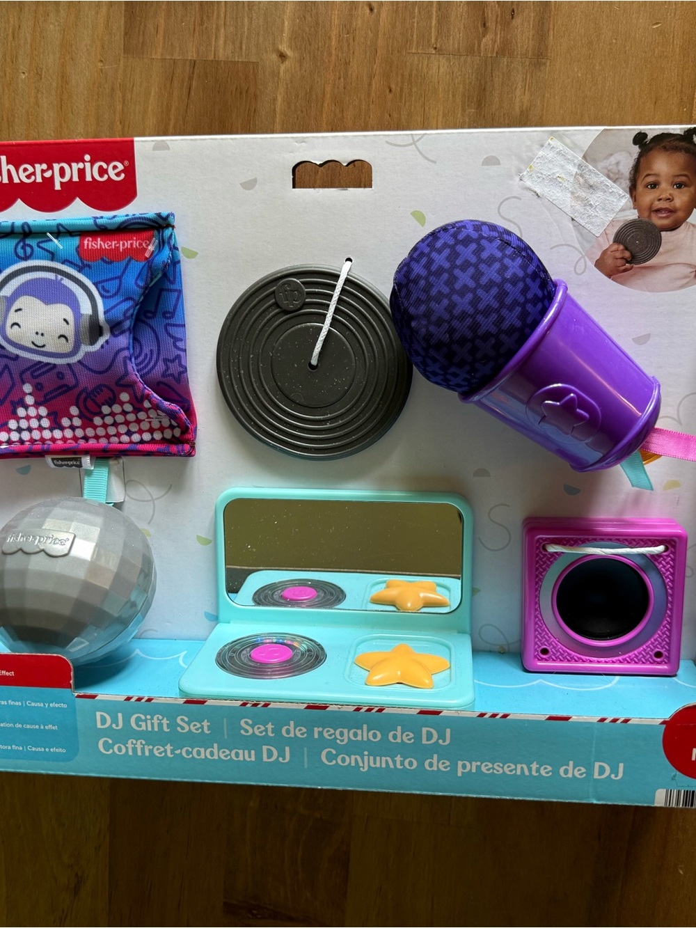 NWT~Fisher-Price Purple, Teal, Pink Kids DJ Playset